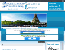 Tablet Screenshot of coursier-sprintex.com